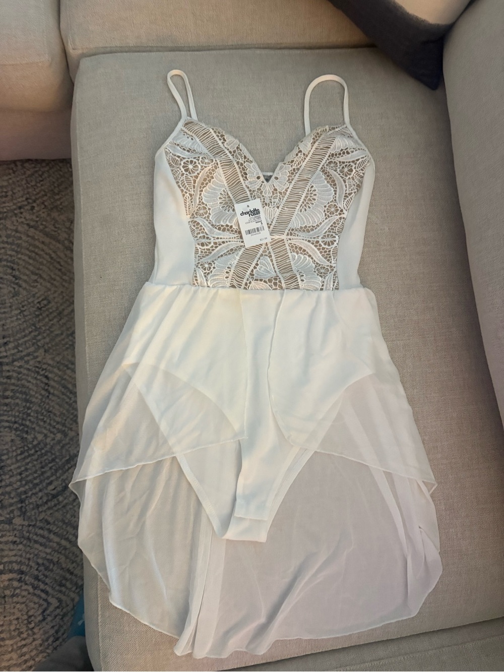Brand New Embroidered Nightie Bodysuit